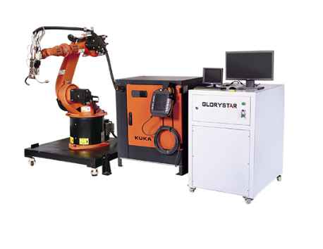 Máquina de soldagem a laser de braço robótico